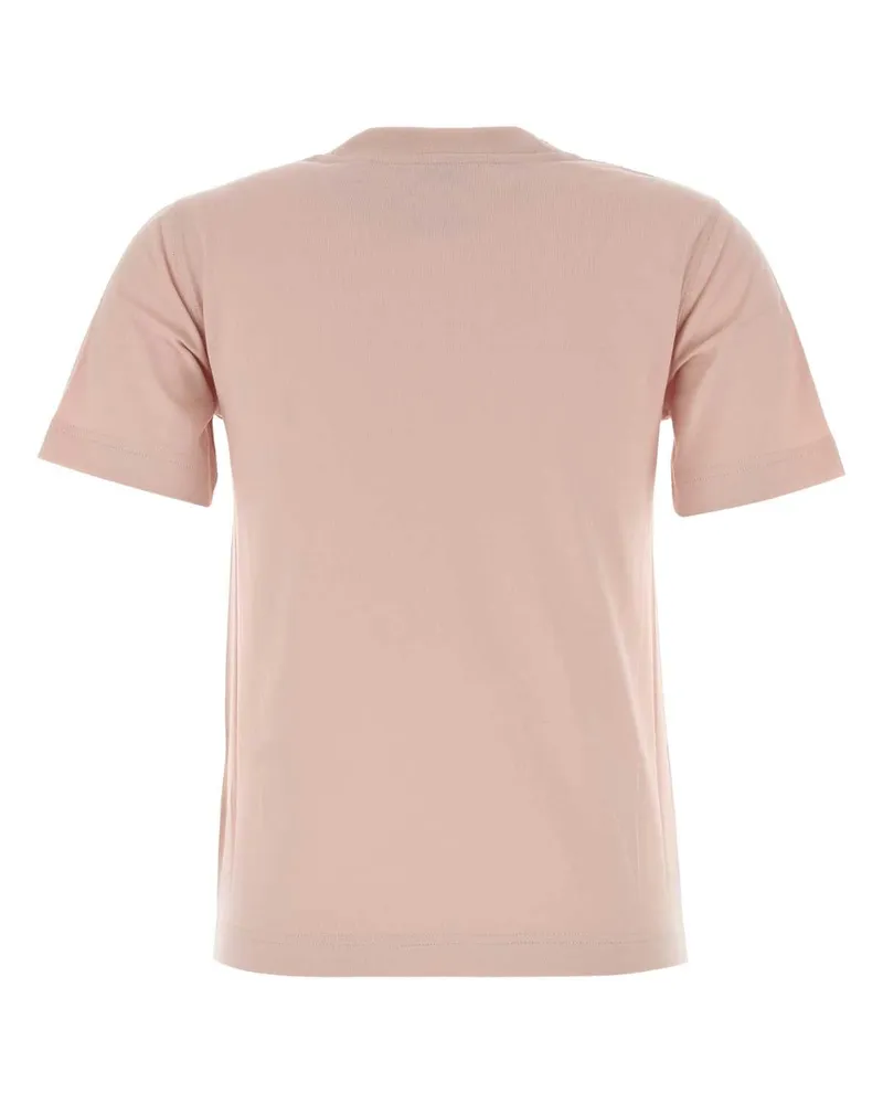 Burberry Women's Logo-Printed Cotton T-Shirt Pink Pink