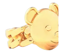 Women's Teddy Bear Chain Ring Gold Accessories > Jewelry