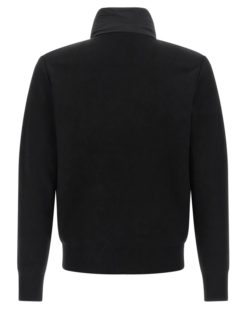 Mackage Wool and Nylon Hybrid Cardigan — Black Black