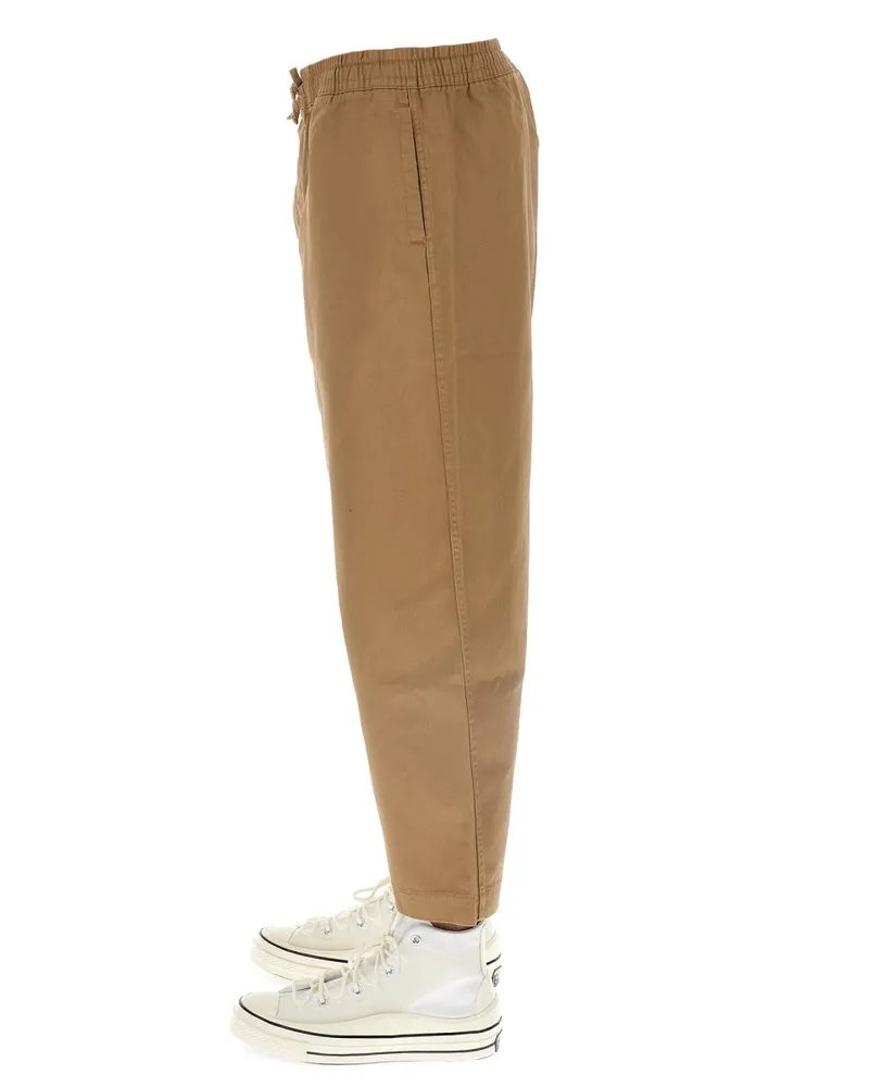 Umbro Elastic Waistband Cotton Trousers — Beige Beige