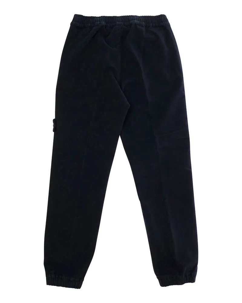 Stone Island Logo-Patch Cotton Joggers — Navy Navy