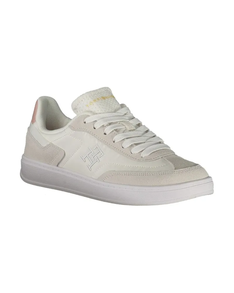 Tommy Hilfiger Logo-Embroidered Sneaker — White White