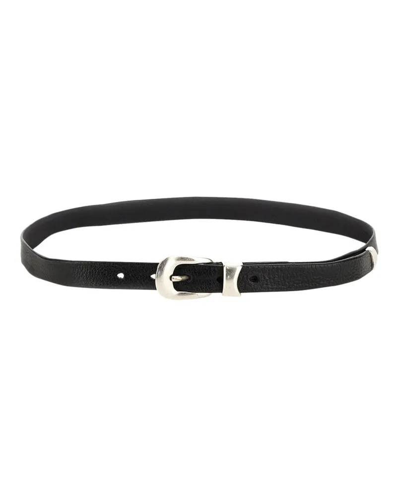 Our Legacy Men's Leather Belt Black Black