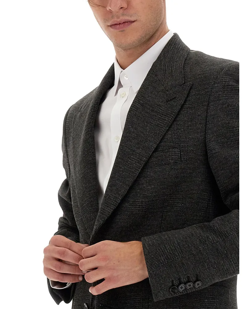 Dolce & Gabbana Single-Breasted Blazer — Black Black