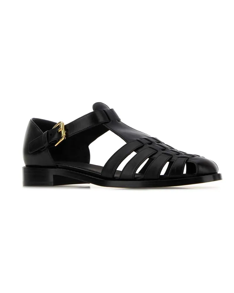 Church's Women's Black Leather Kelsey Ballerinas Ballerine Flat Shoes Black