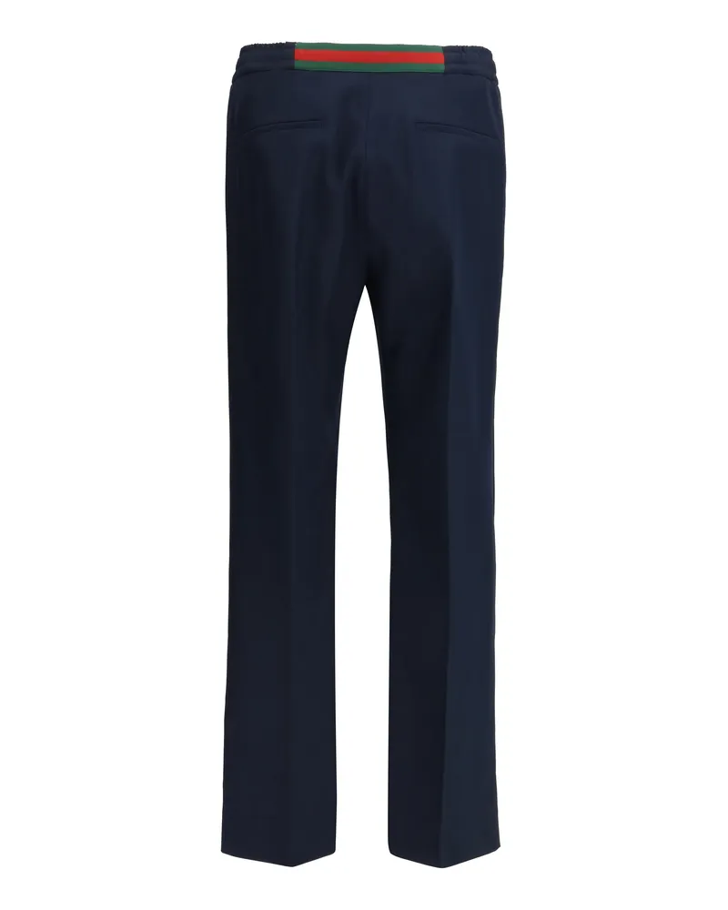 Gucci Technical Panama Trousers — Navy Navy