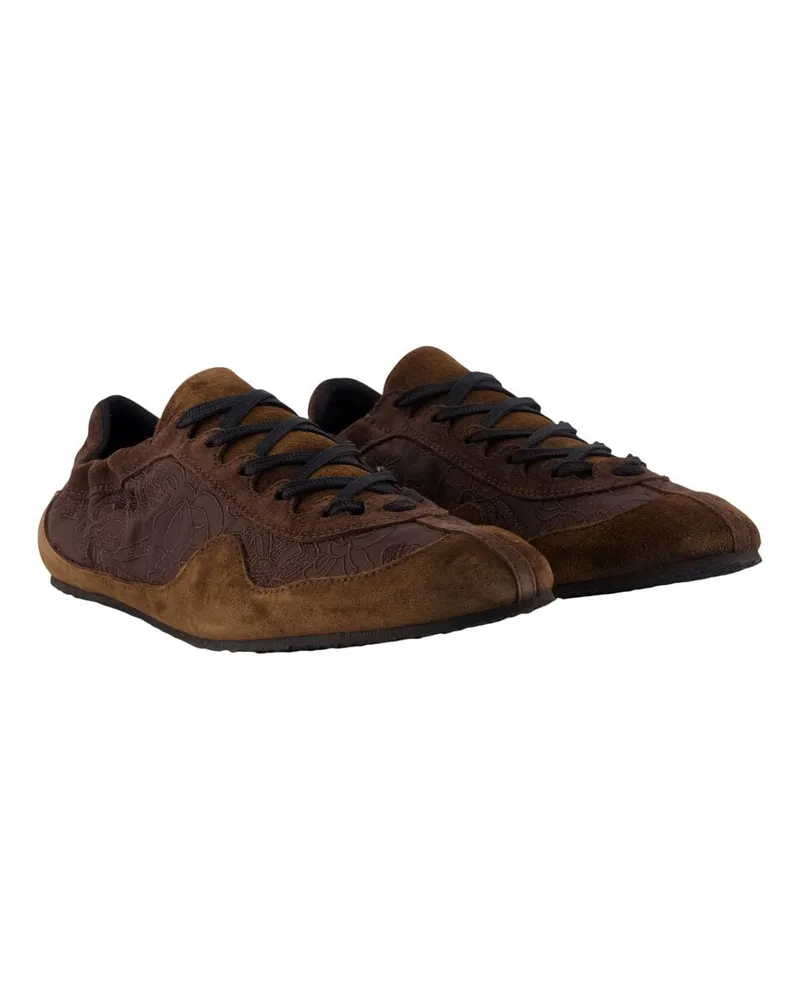 Cecilie Bahnsen Women's Cbblaise Soft Sneakers -  Leather Brown Calfskin Shoes Brown