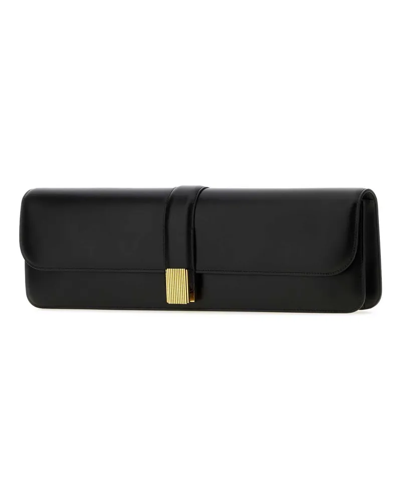 KHAITE Blake Long Leather Clutch — Black Black