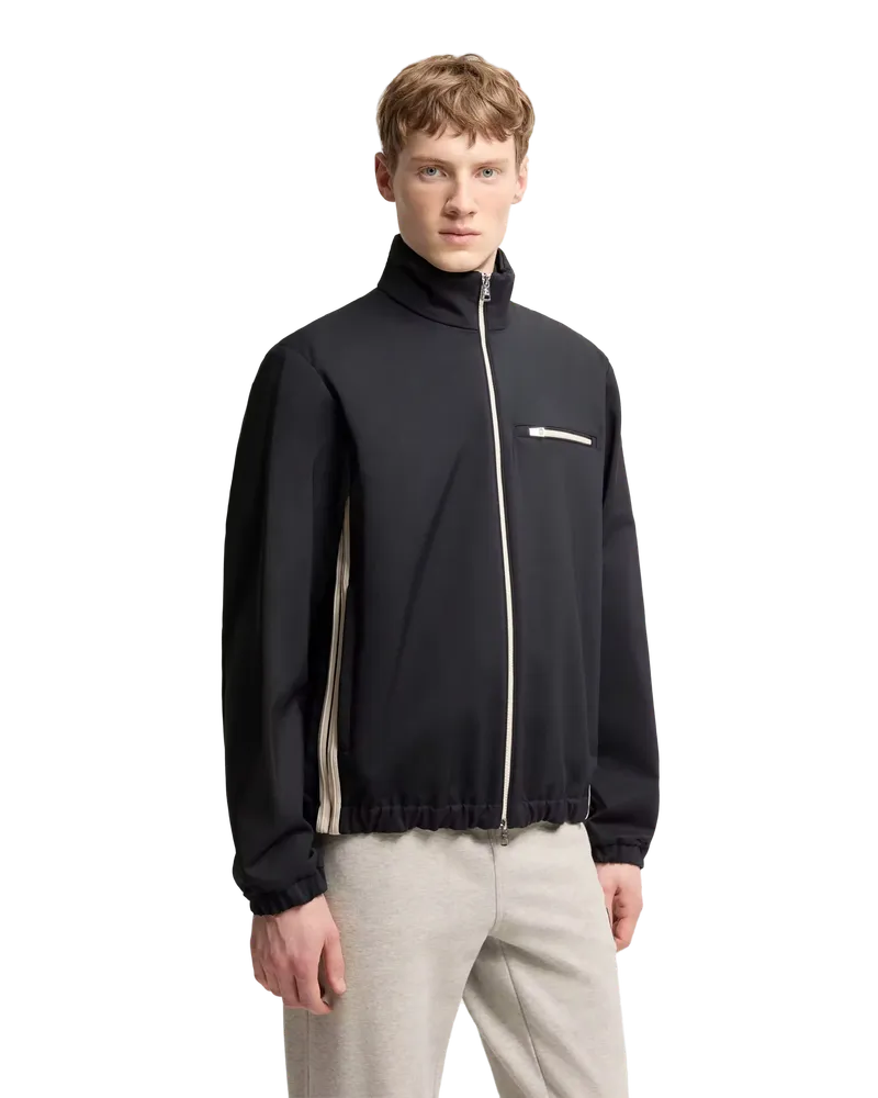 Moncler Men's Doudoune Fourioun Bleu Marine Blue Jacket Black