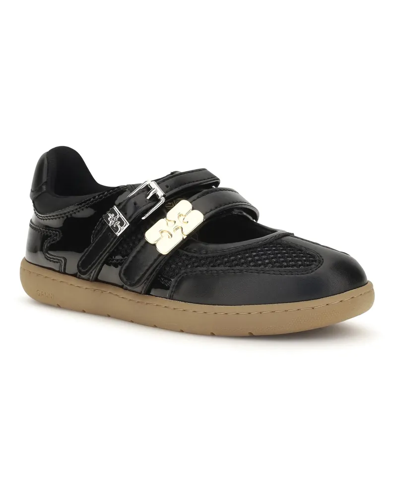 Ganni Women's Sue Ballerinas Black Flat Shoes Black
