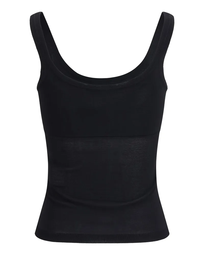 Max Mara Women's Biada Wide Neckline Top Nero Viscose; Polyester Black