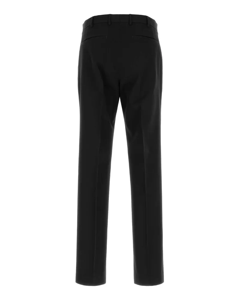 PT TORINO Men's Black Wool Pant Nero Exterior: Virgin Pantaloni Trousers Black