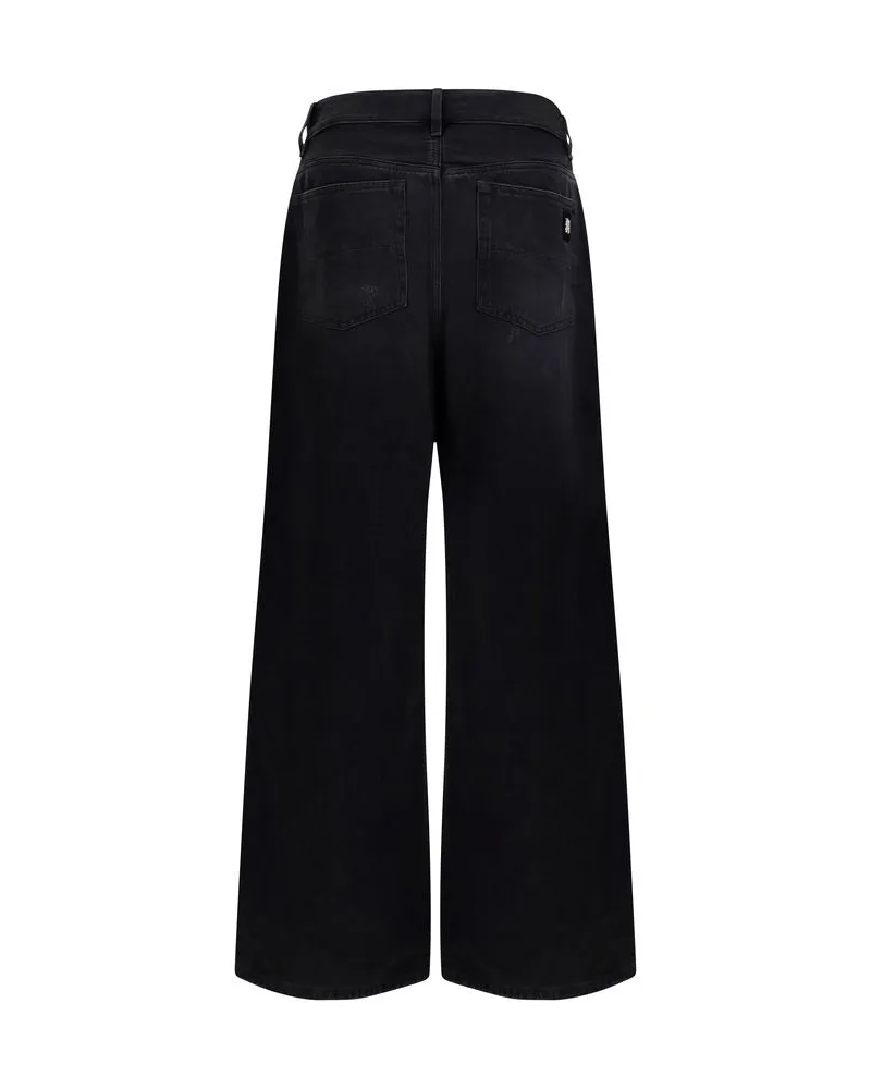 Amiri Men's Black Cotton Jeans Denim Clothing Black