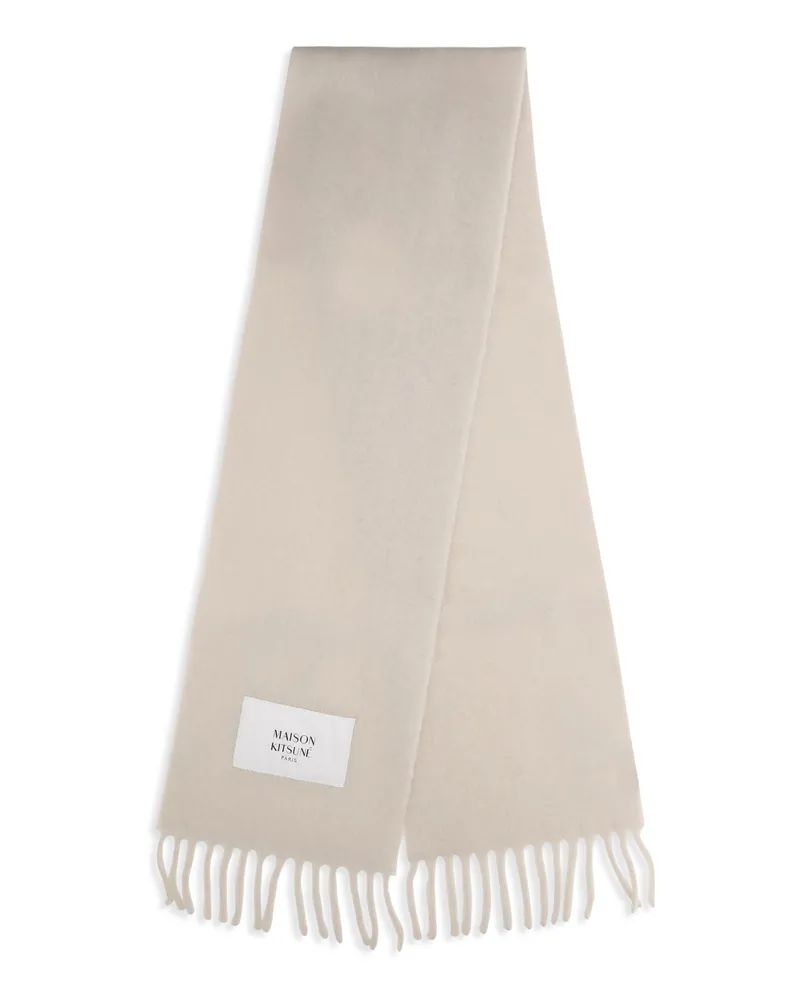 Kitsuné Baby Alpaca Scarf — Beige Beige