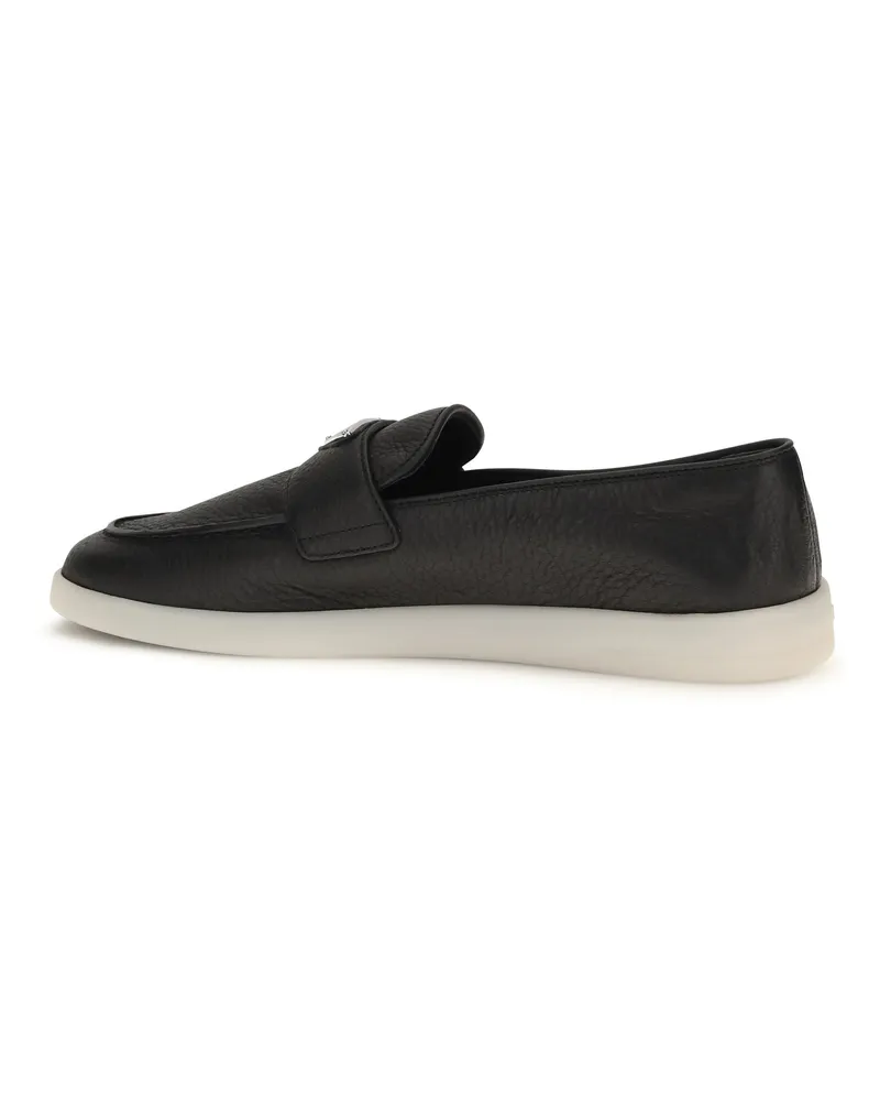 Prada Men's Leather Loafers Nero 1 Nero