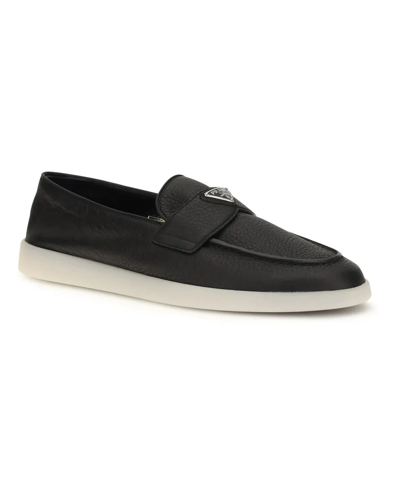 Prada Men's Leather Loafers Nero 1 Nero