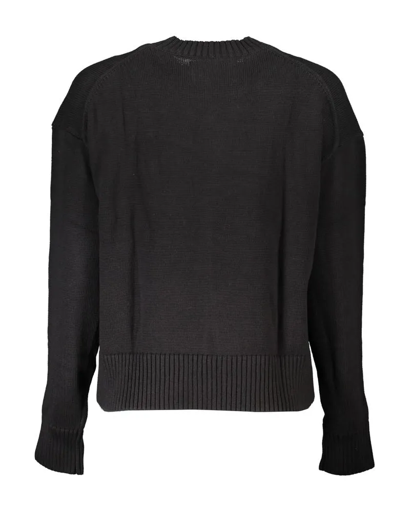 Calvin Klein Long-Sleeve Crewneck Sweater — Black Black
