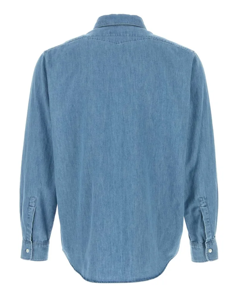 Jil Sander J21dl0272j45348 010 Magnet Exterior: Cotton Camicie Shirt Blue