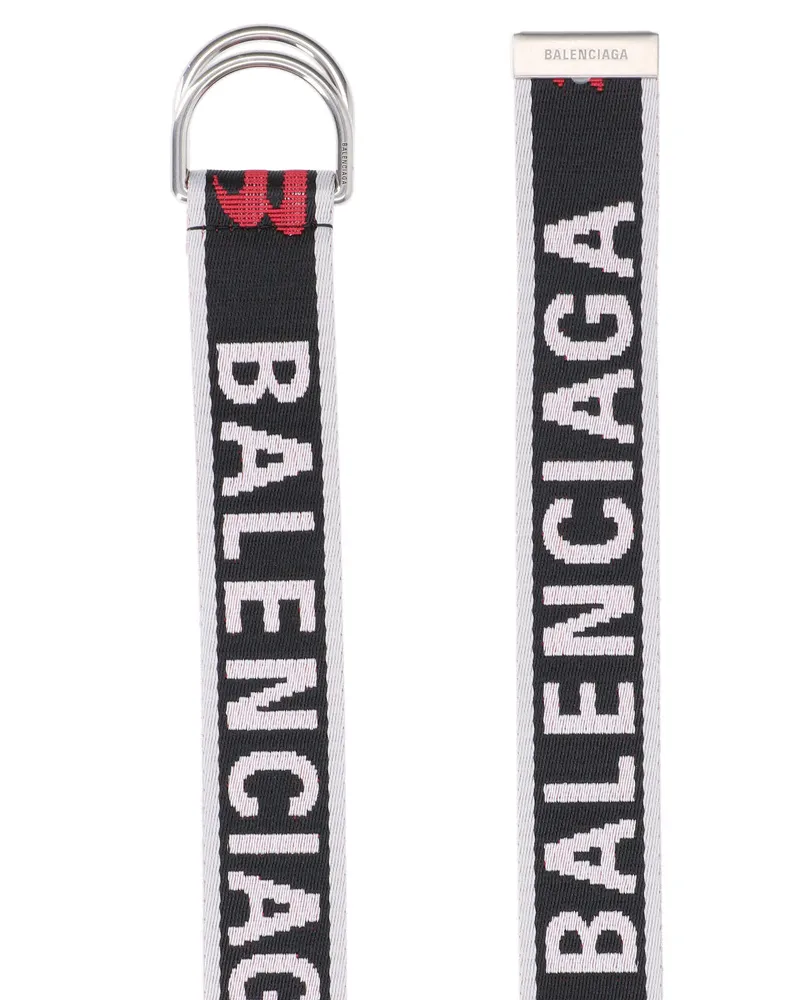 Balenciaga Men's Belts Grey Polyester Black