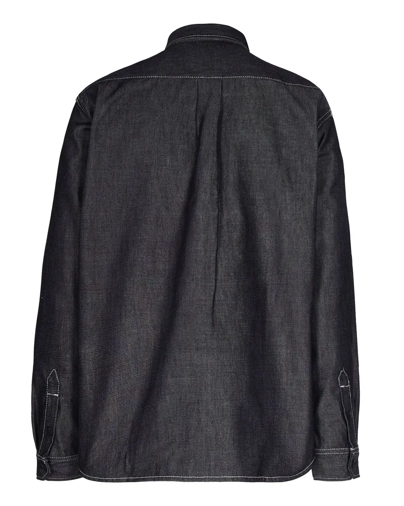 Carhartt WIP Men's Denim Shirt Tigan Black Cotton Black