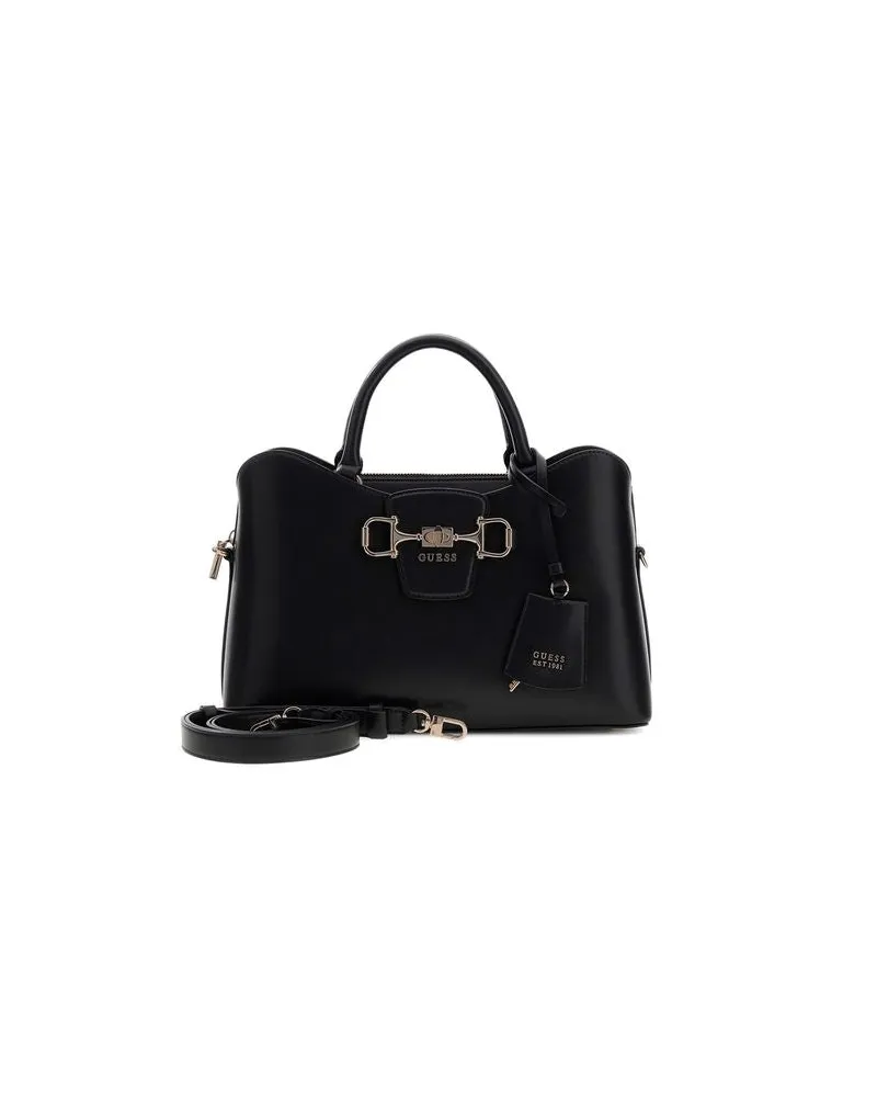 Guess Women's Satchel Black Polyurethane Satchel-bags Black