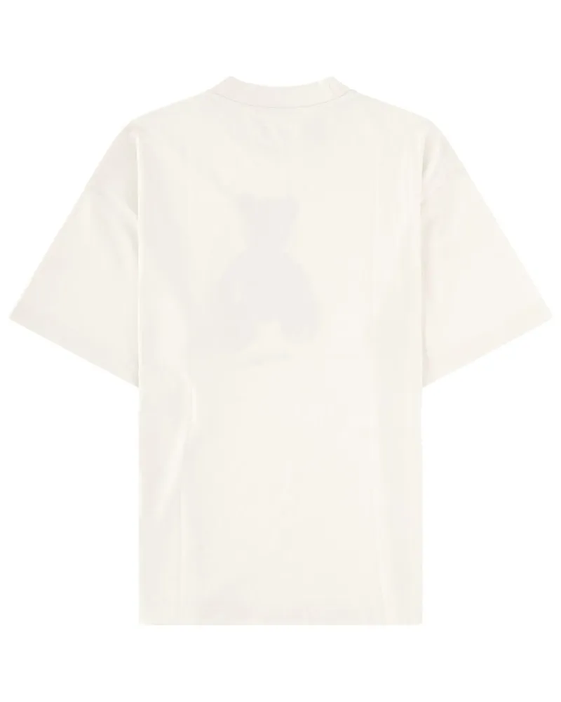 Palm Angels Bear-Motif Cotton T-Shirt — White White