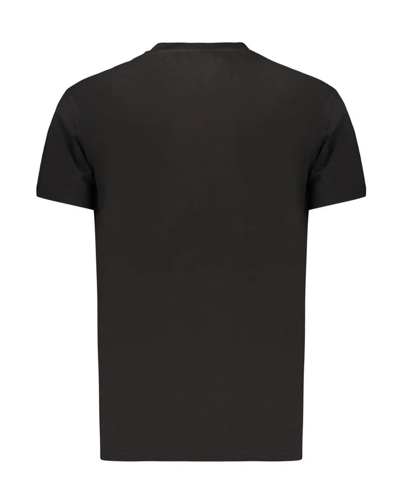 Tommy Hilfiger Logo-Print Cotton T-Shirt — Black Black