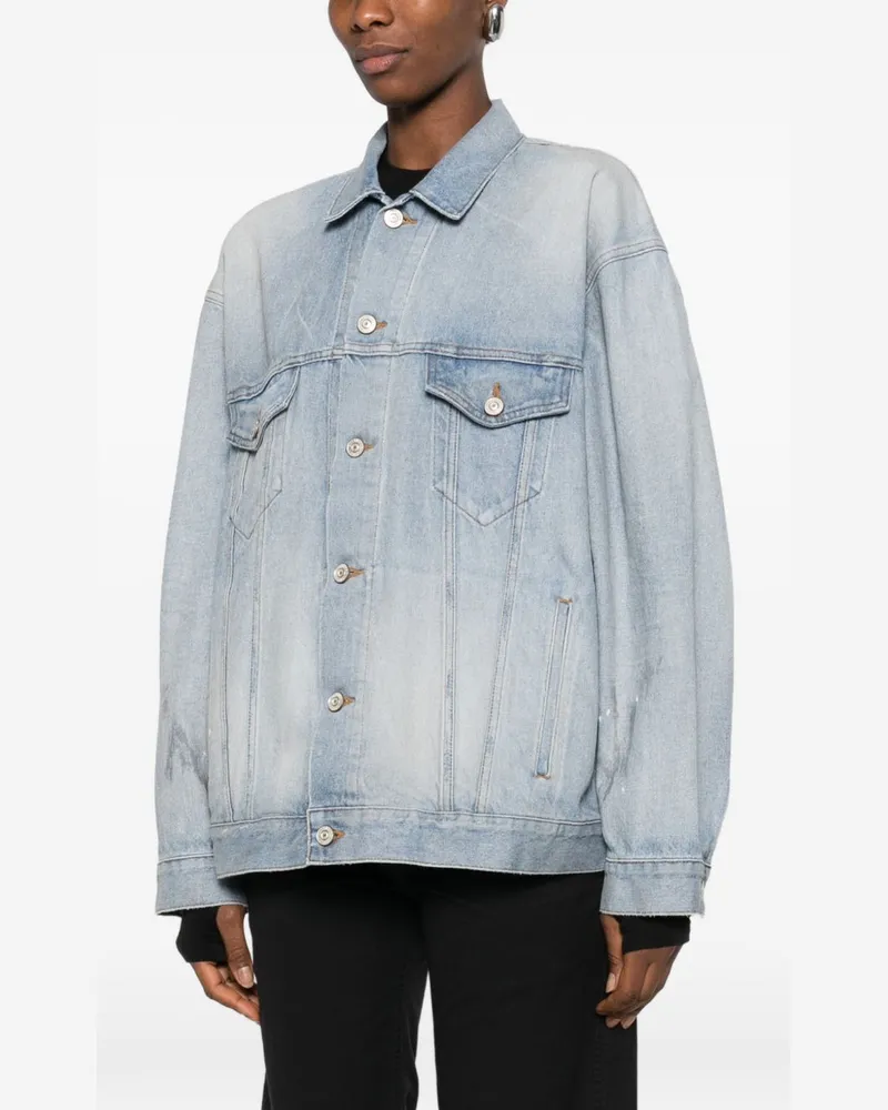 Balenciaga Oversized Denim Jacket — Light Blue Light