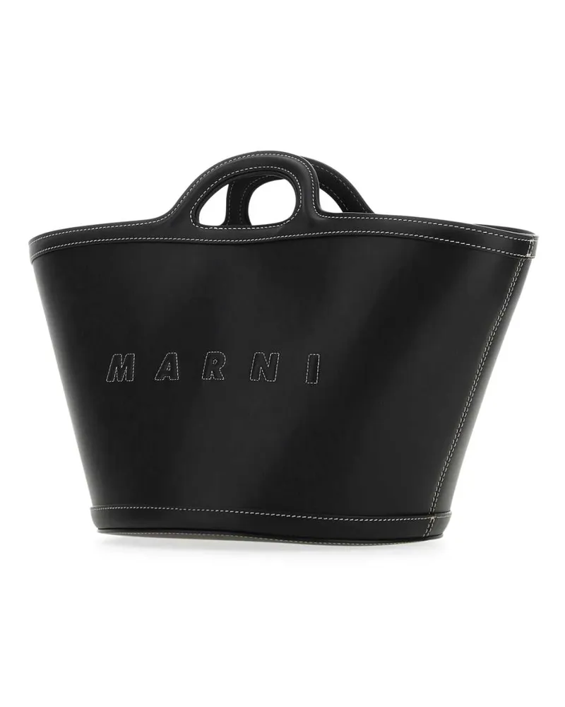 Marni Women's Black Leather Small Tropicalia Handbag 00n99 Borse A Mano Black