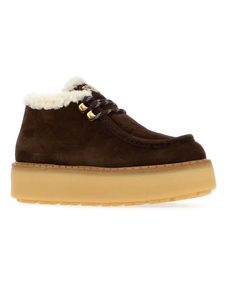 Prada Allacciate Loafer — Brown Brown