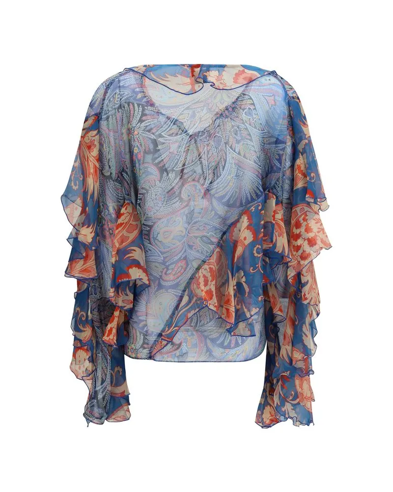 Etro Women's Multicolor Silk Pattern Shirt Multicolor