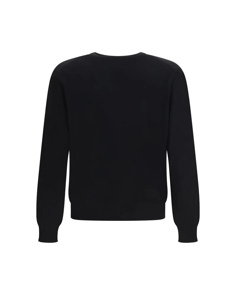 Versace Men Black Cashmere Sweater Clothing Black