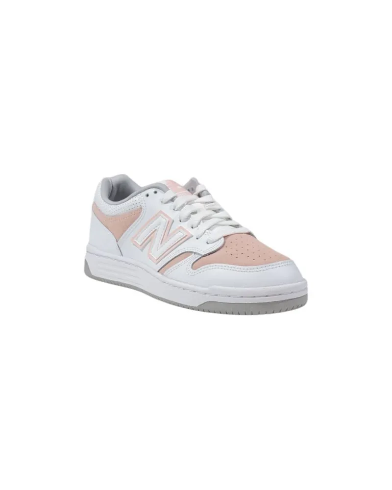 New Balance Leather and Textile Sneakers — Pink Pink