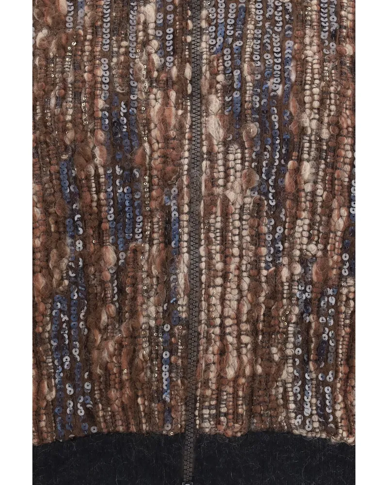 Brunello Cucinelli Women Cardigan Mohair Brown Sweater Brown
