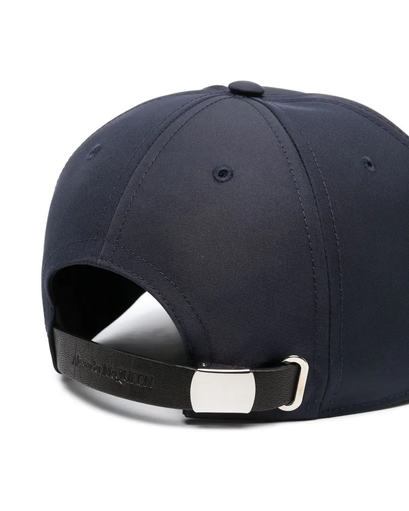 Alexander McQueen Logo-Embroidered Baseball Cap — Navy Navy