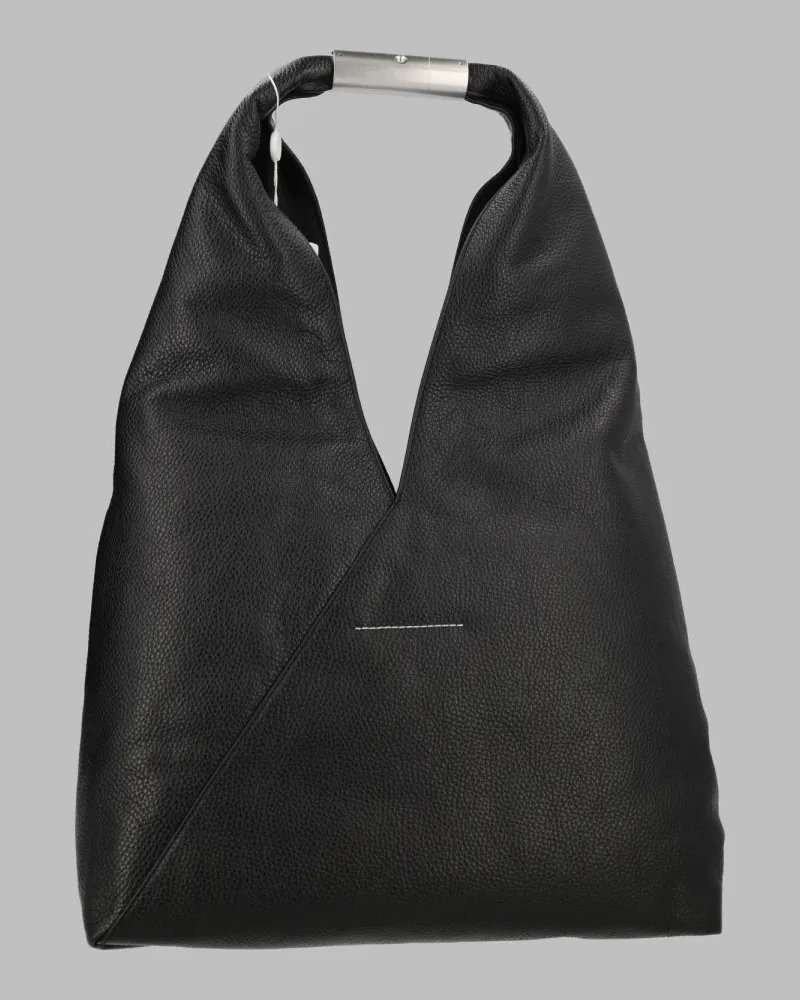 Maison Margiela Women's Handbag Japanese Black Leather Handbags Hand Bags Black