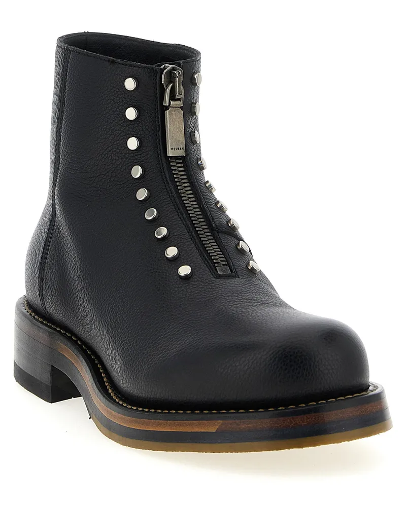 Alexander McQueen Ankle Boot — Black Black