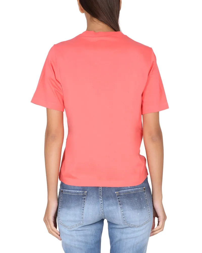 Dsquared2 Logo-Print Cotton T-Shirt — Pink Pink