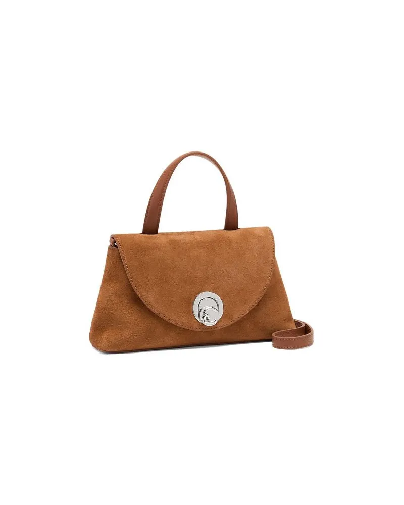 Coccinelle Women's Top Handle Bag Cognac Cowhide - Top-Handle-Bags Cognac