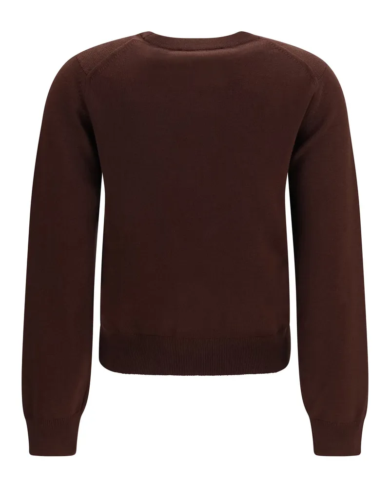Kitsuné Baby Fox Merino Sweater — Brown Brown