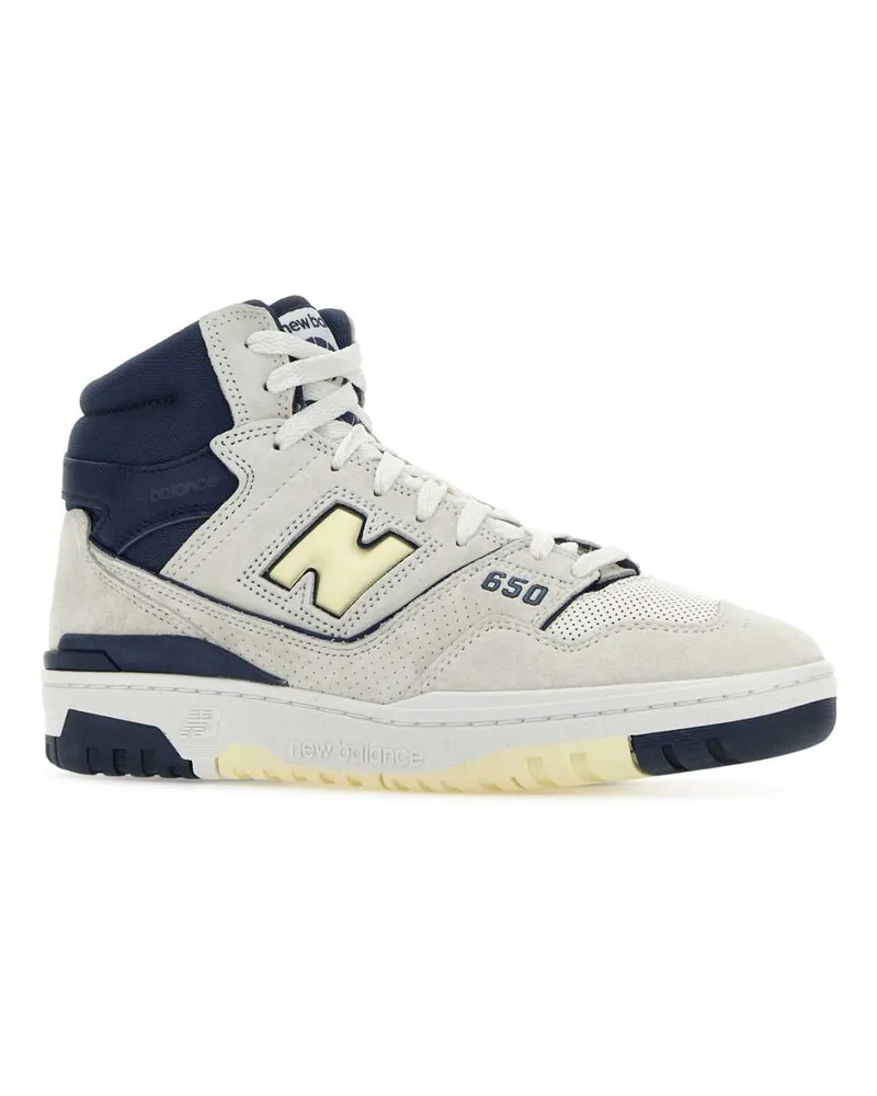 New Balance Unisex Multicolor Leather And Suede 650 Sneakers Seasalt Beige