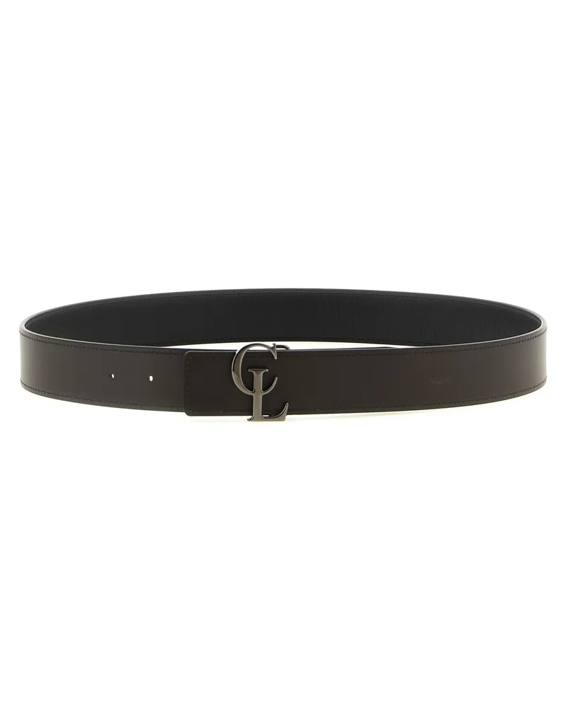 Christian Louboutin Men's Multicolor Calfskin Regular Belt Multicolor