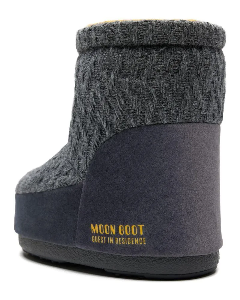 Moon Boot Women's X Guest Residence Icon Low Gray Acrylic Gray