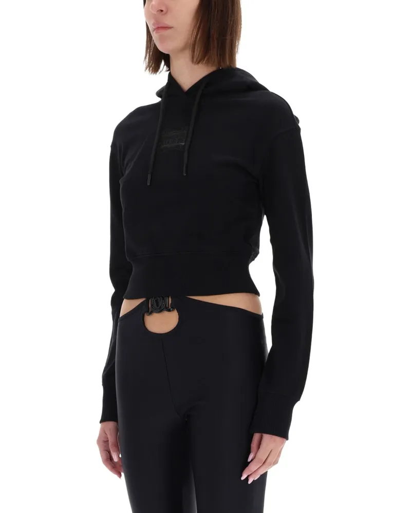 Versace Jeans Baroque Logo Patch Sweatshirt — Black Black