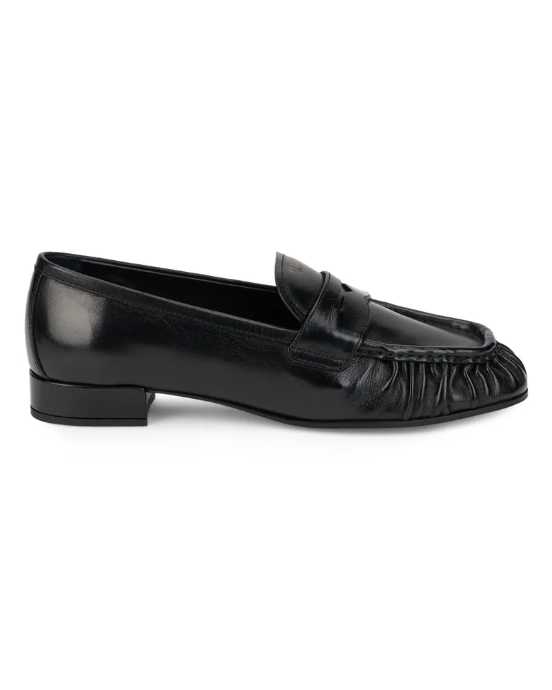Prada Women's Loafer Black Calfskin Loafers Black