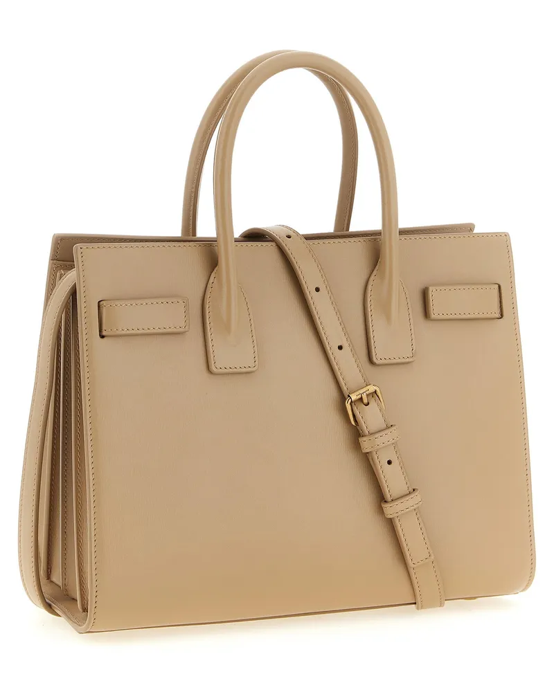 Saint Laurent Sac de Jour Handbag — Beige Beige