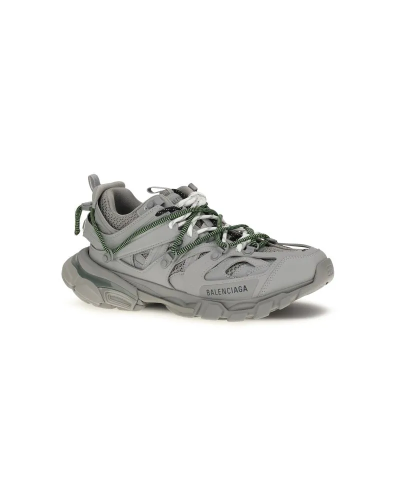 Balenciaga Men's Gray Polyethylene Athletic Sneakers Gray