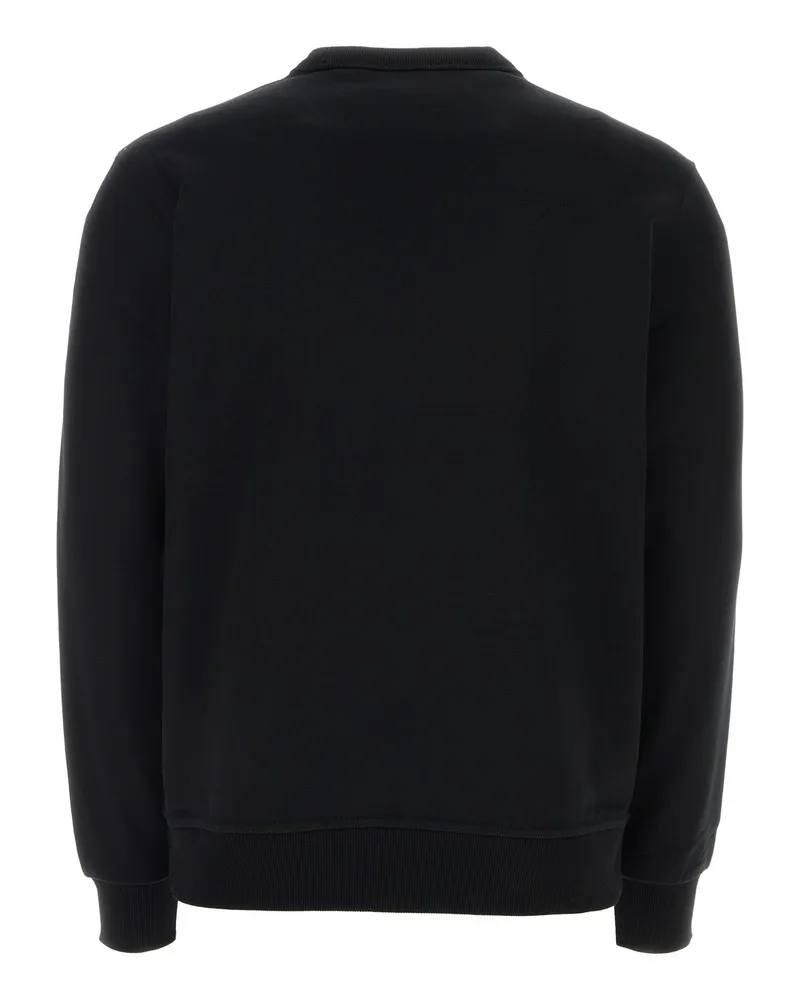 Burberry Men's Black Stretch Cotton Oversize Sweater Exterior: Elastane Felpe Black