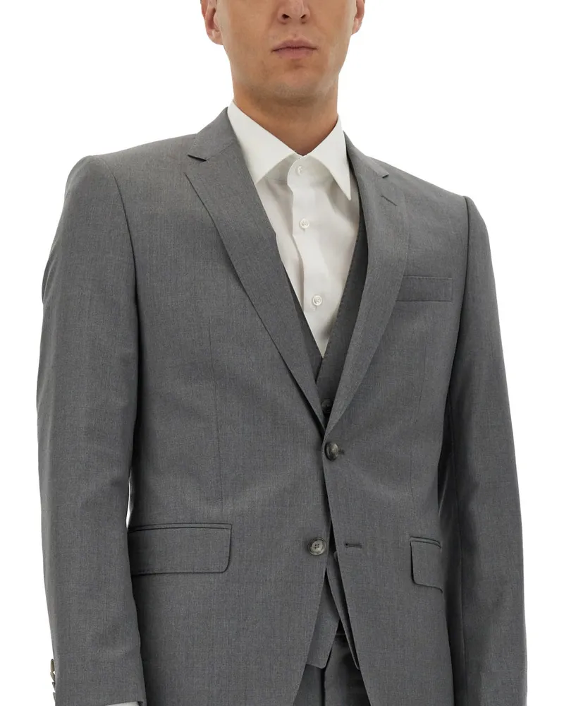 HUGO BOSS Virgin Wool Slim Fit Jacket — Gray Gray