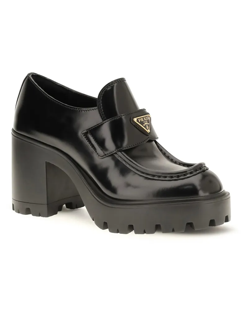 Prada Women's Loafer Shoes Nero Loafers Nero